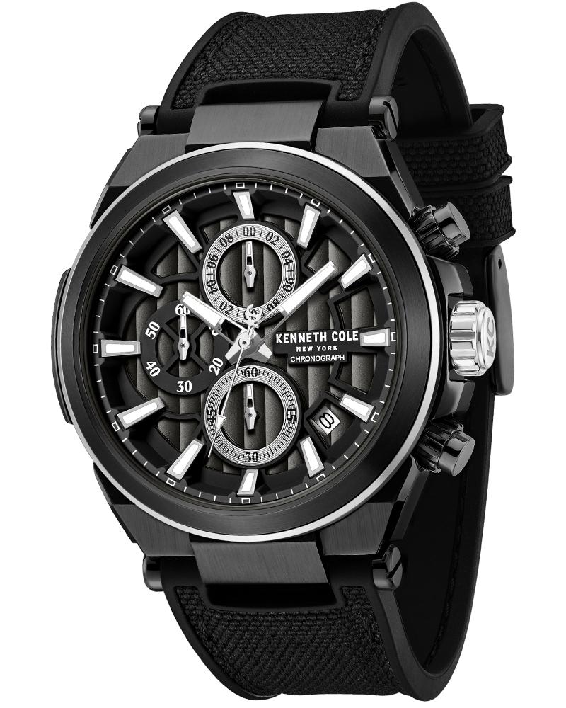 Kenneth Cole Men SS25 Black Analog Watch SKU-ID KCWGO0065701MN