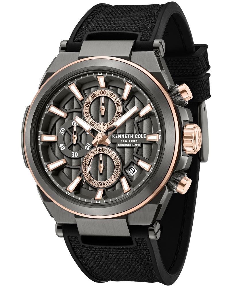 Kenneth Cole Men SS25 Gunmetal Analog Watch SKU-ID KCWGO0065702MN
