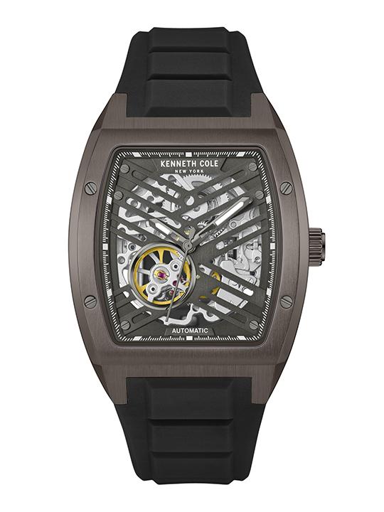 【美品】KENNETH COLE Automatic Grey Buy Online Kenneth Cole Automatic Grey Dial With Brown