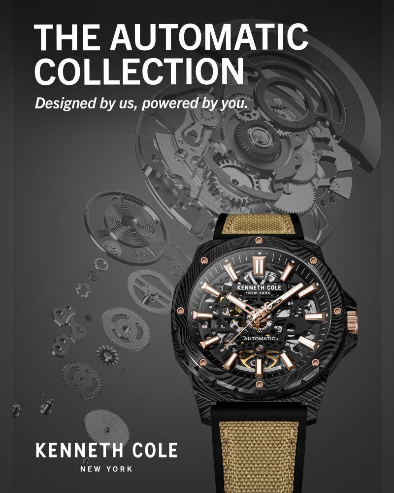 Kenneth Cole Men AUTMC Black Analog Watch SKU-ID KCWGZ0076703MN