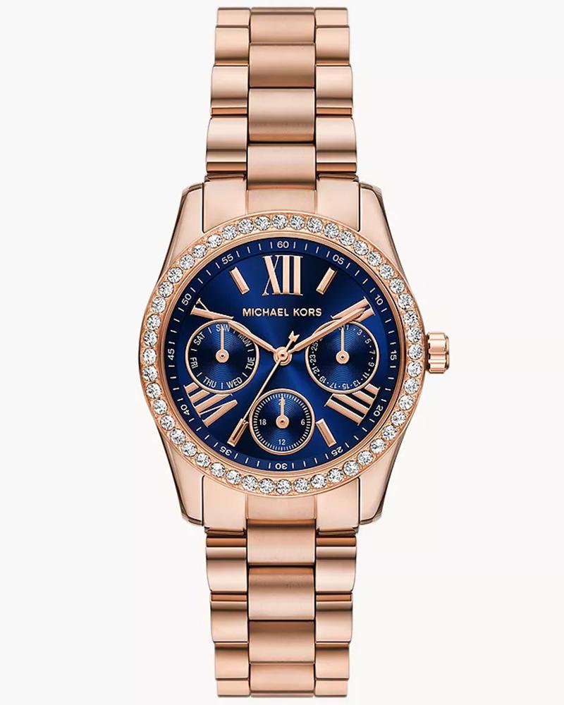Michael kors Women Lexington Round Blue Watches