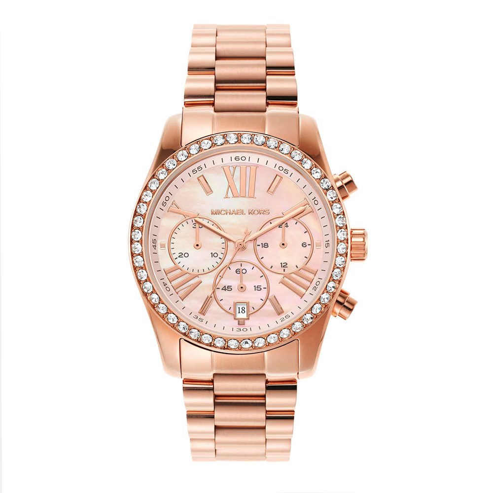 Michael Kors Women Lexington Round Pink Watches