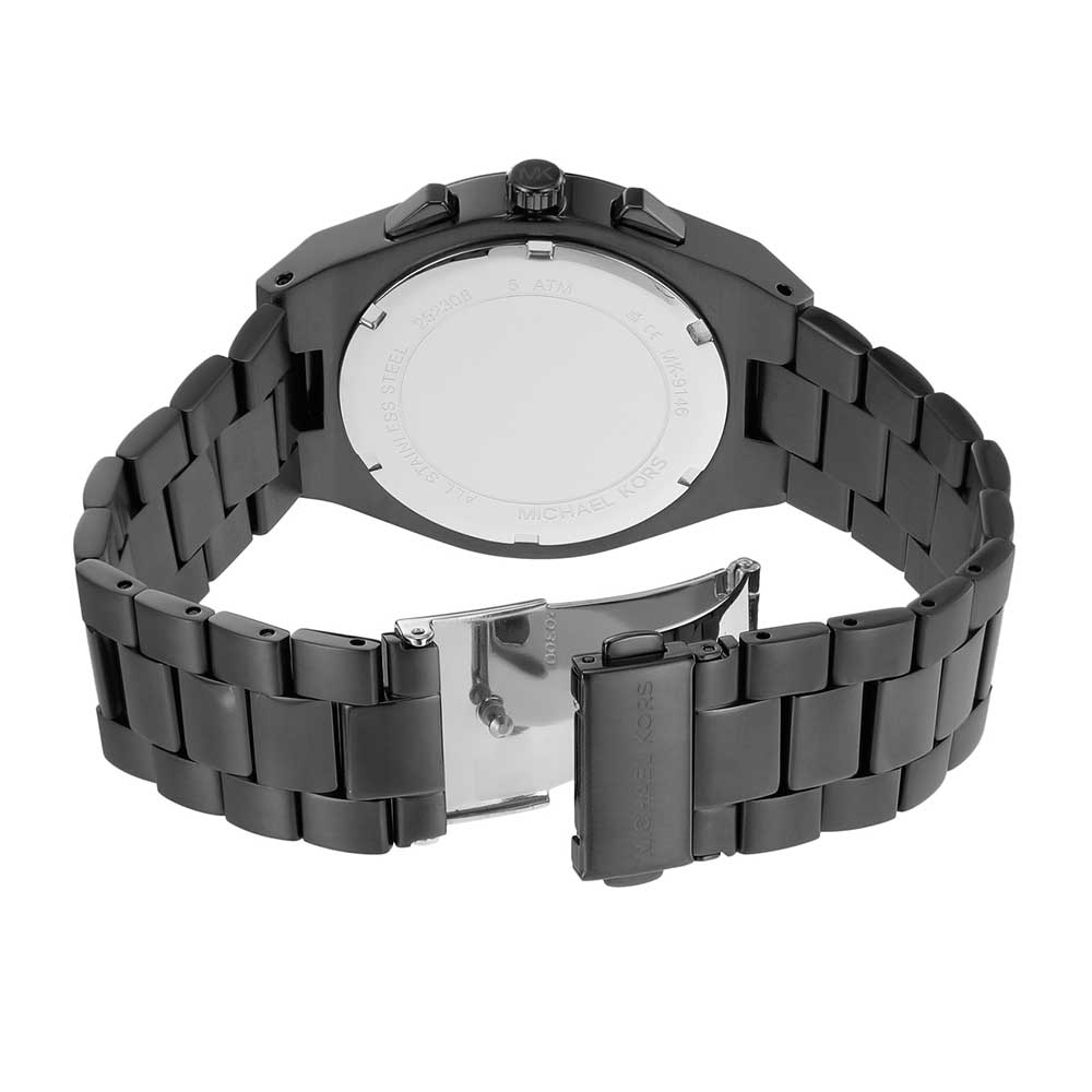 Michael Kors Men LENNOX Black Chronograph Watch SKU-ID MK9146