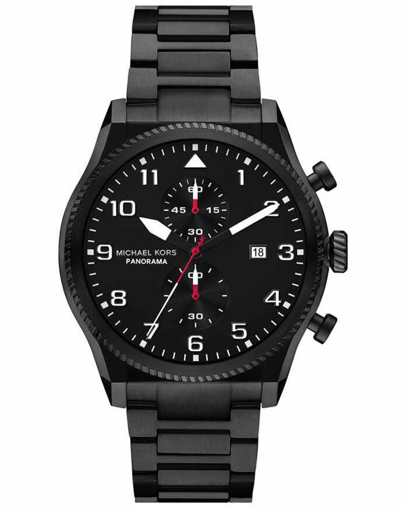 Michael kors Men Panorama Round Black Watches