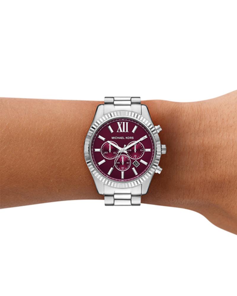Michael Kors Men LEXINGTON Red Chronograph Watch SKU-ID MK9242