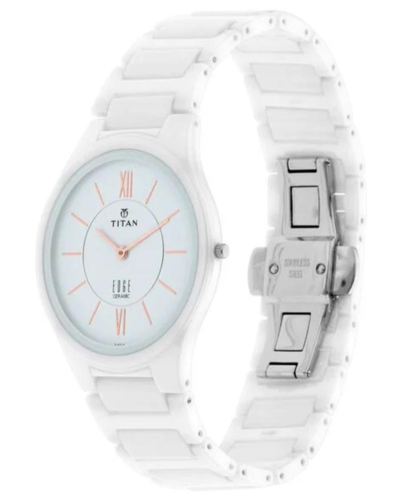 Titan Edge Men EDGE CERAMIC White Analog Watch SKU-ID 1696QC04