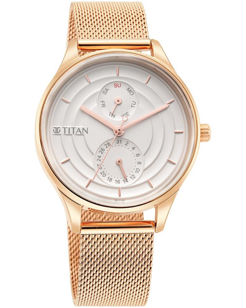 Titan Women WORKWEAR Silver Analog Watch SKU-ID 2670WM07 Helios