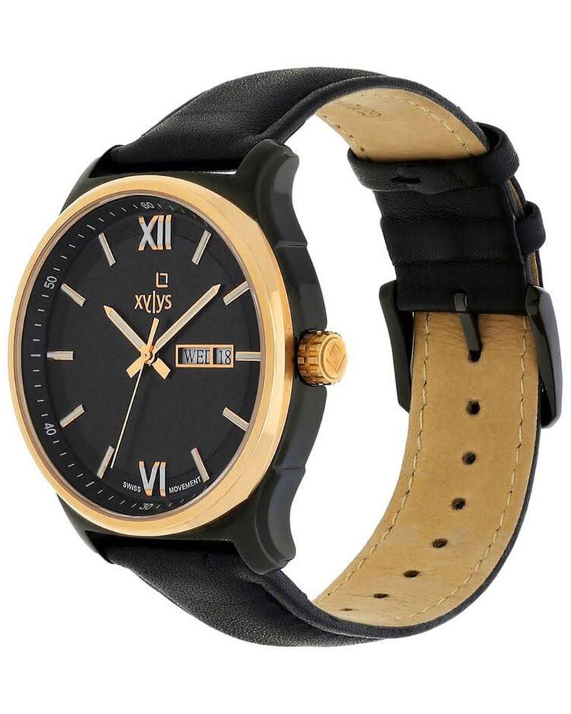 Xylys Men CLASSIC Black Analog with Day & Date Watch SKU-ID