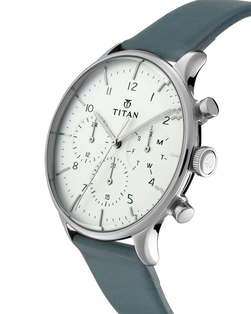 Titan Men ON TREND White Analog Watch SKU-ID 90102SL03 Helios