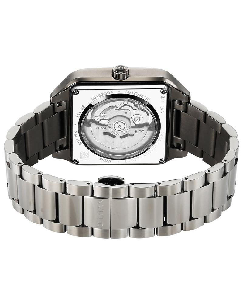 Titan Men AUTOMATICS Grey Analog Watch SKU-ID 90162QM01 Helios