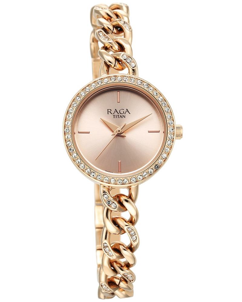 Titan Raga Women RAGA SHOWSTOPPER Rose Gold Analog Watch SKU-ID