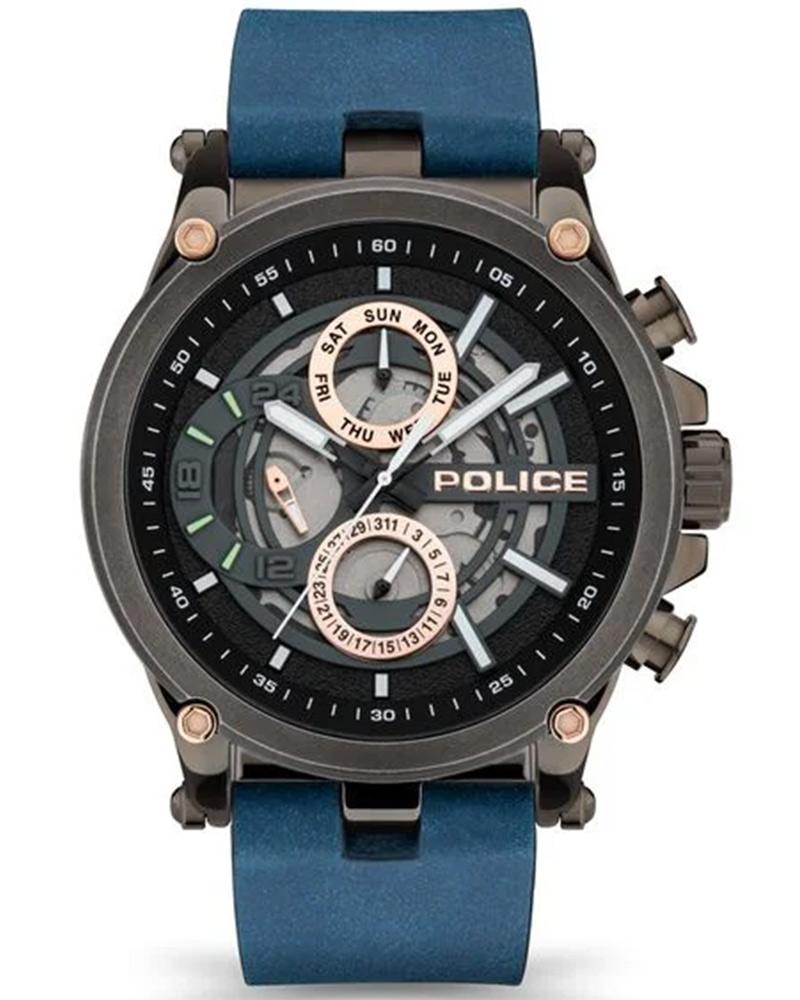 Buy Police Round Men Watch NEPLPEWJF2108602 Helios Watch Store