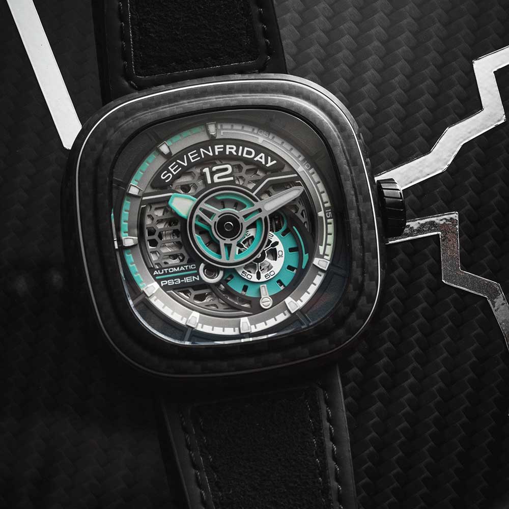Buy SEVENFRIDAY PS Series Square Dial Unisex Watch PS3 01 Helios Watch Store
