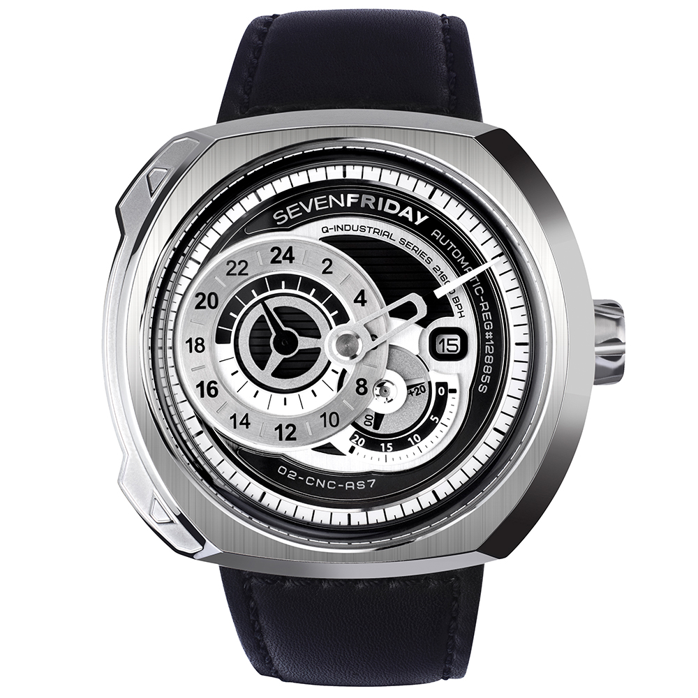 Buy Online Sevenfriday Unisex Square Black Watches q1 01 at