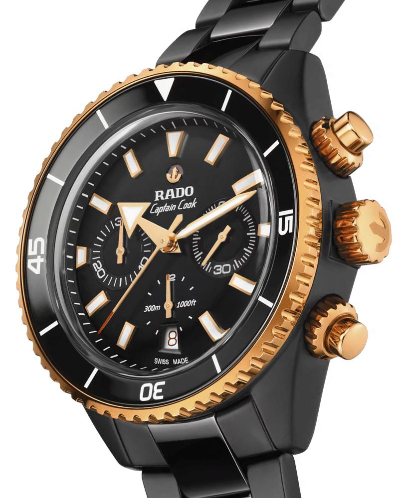 Rado Men Captain Cook Black Analog Watch SKU-ID R32190153 | Helios