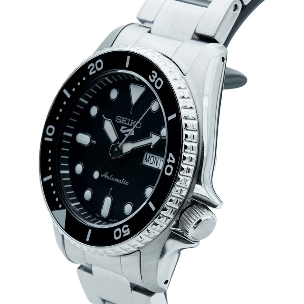 Seiko Men NEW 5 SPORTS Black Analog Watch SKU-ID SRPD55K1 | Helios