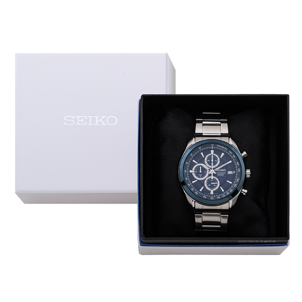 Buy Online Seiko Men Round Blue Watches ssb177p1 at Best Price Helios Store