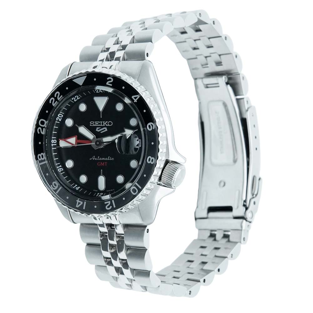 Seiko Men sports Round Black Watches