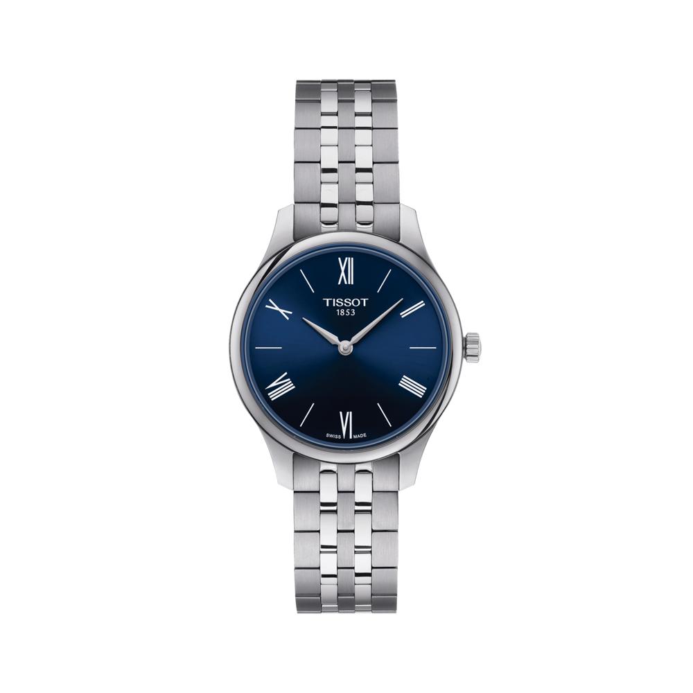 Stainless Steel Tissot Couturier Lady Blue Tissot T-Classic Quartz