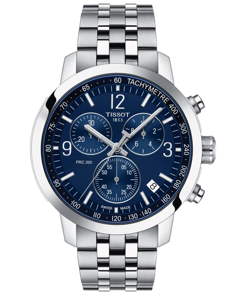 Tissot Men PRC 200 CHRONOGRAPH Blue Analog Watch SKU-ID