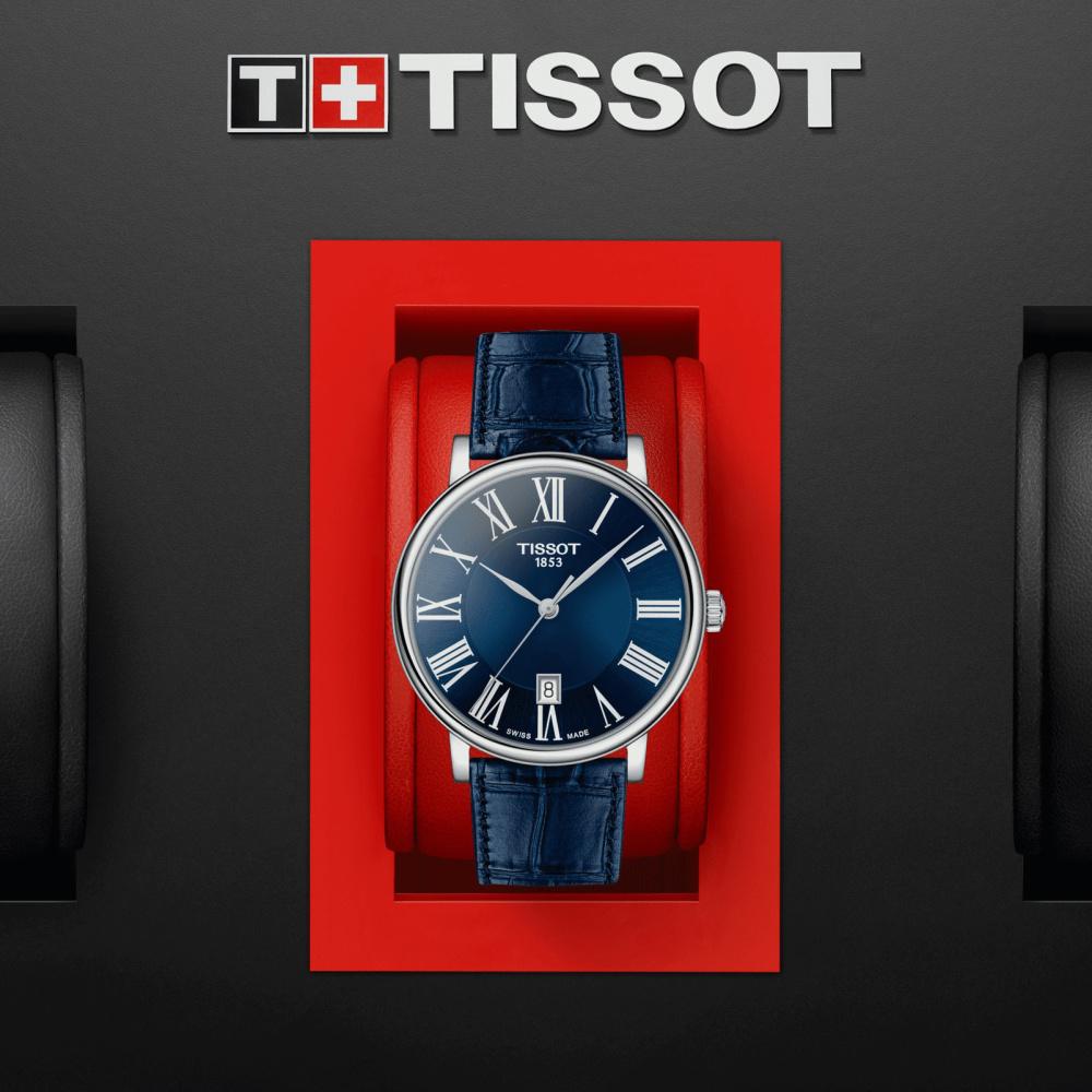 Tissot Men CARSON Blue Analog Watch SKU-ID T1224101604300 Helios