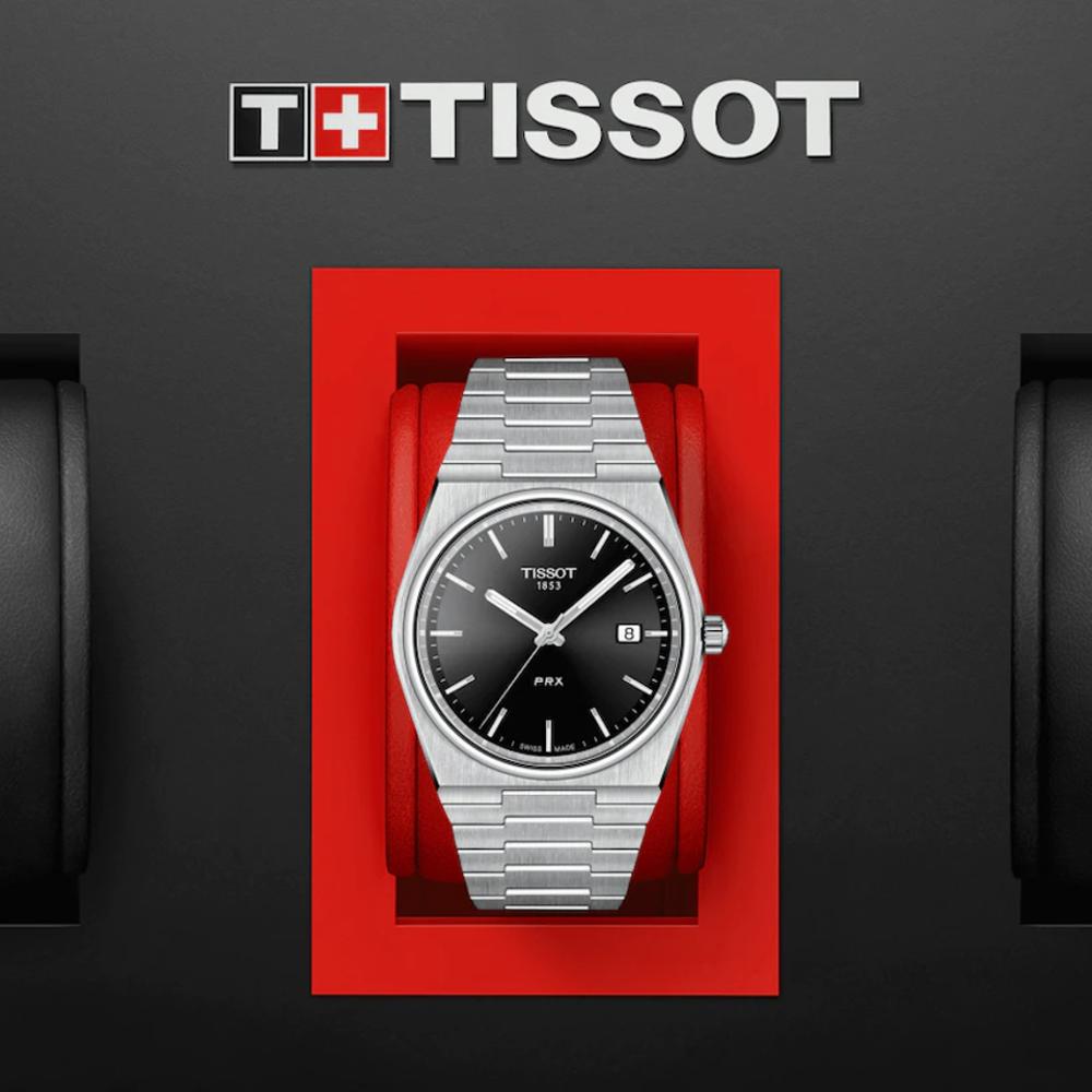 Tissot Men PRX Black Analog Watch SKU-ID T1374101105100 | Helios