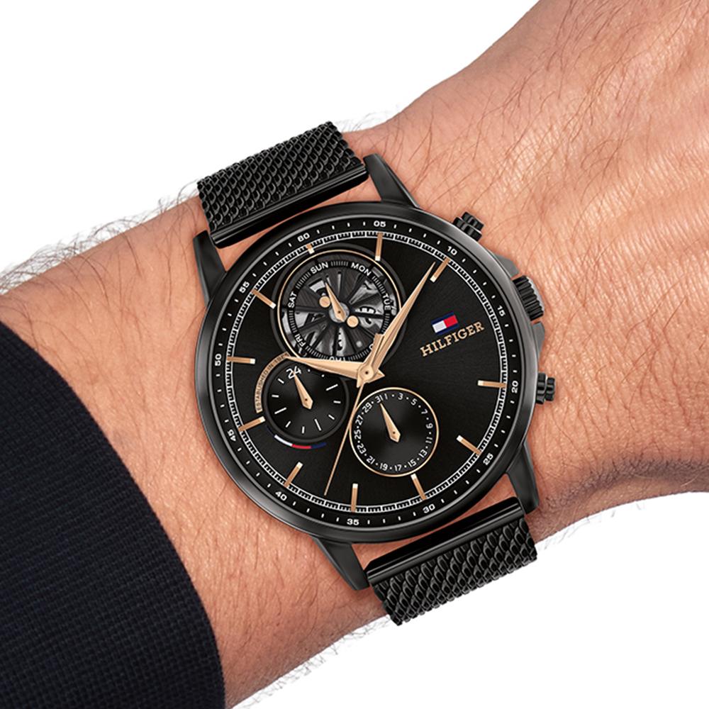 Tommy Hilfiger Men STEWART Black Analog Watch SKU-ID TH1710610