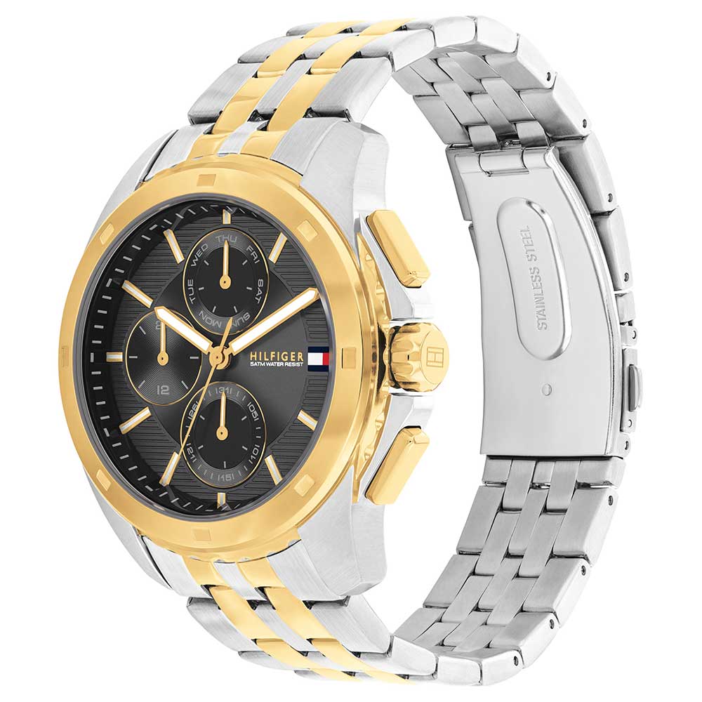 Tommy Hilfiger Men WALKER Black Multifunction Watch SKU-ID