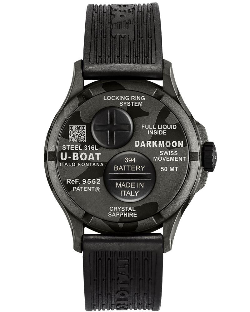 U Boat Darkmoon Round Unisex Watch - UB9552 Helios Watch Store.