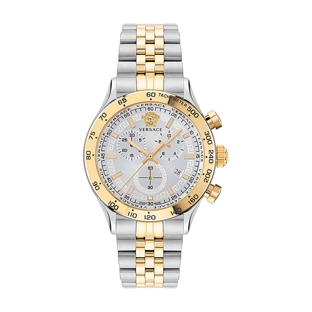 Versace Men Round White Watches