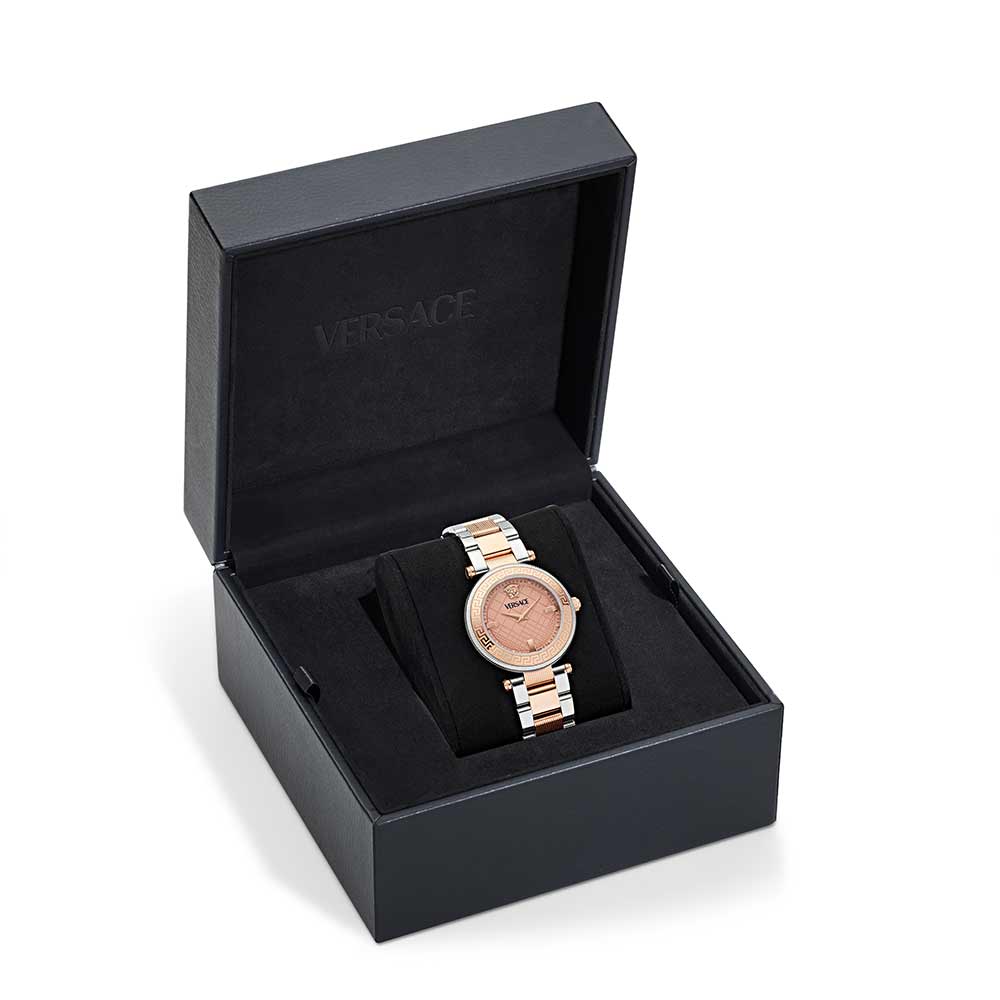 rose gold versace watch