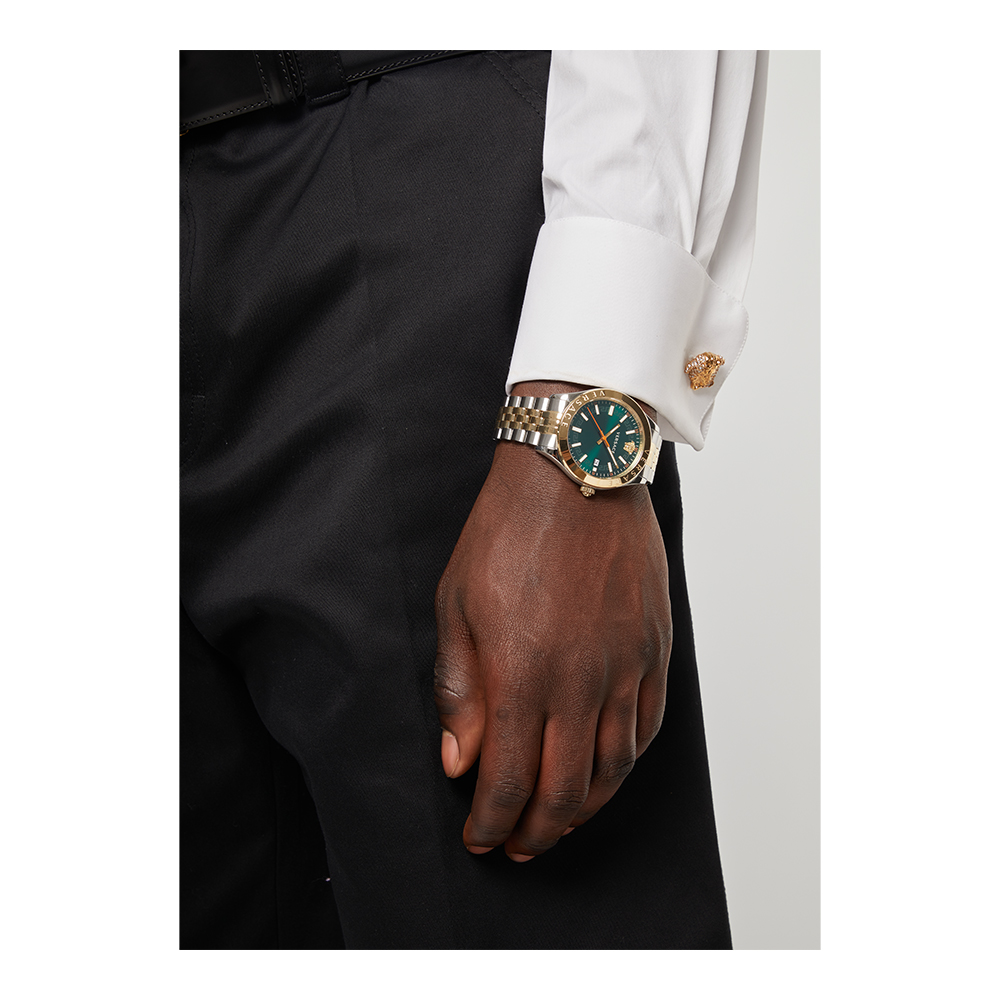 Leather Strap Orologio Versace Buy VERSACE Analogue Watch With Leather Strap-VEPCA0224 Green Color Men  AJIO LUXE